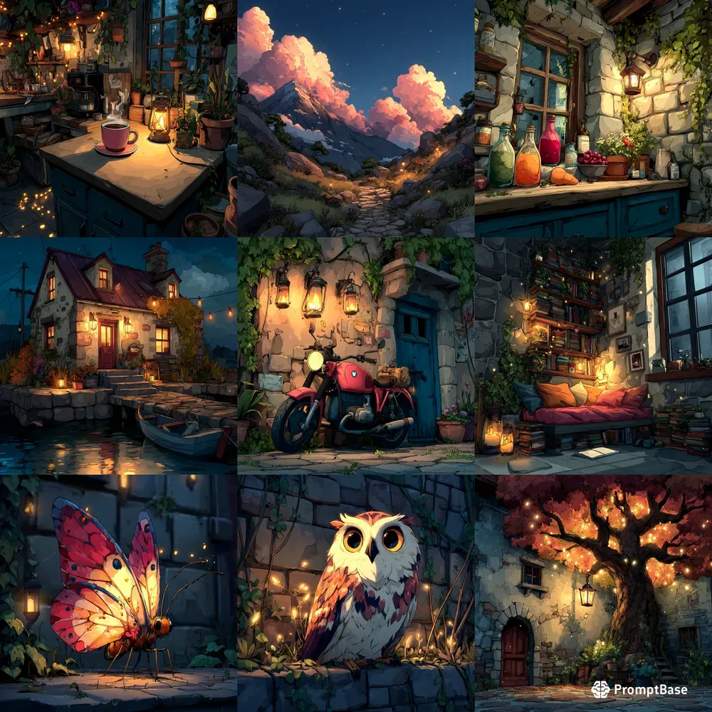 Painterly Cozy Anime Cinematic Lofi
