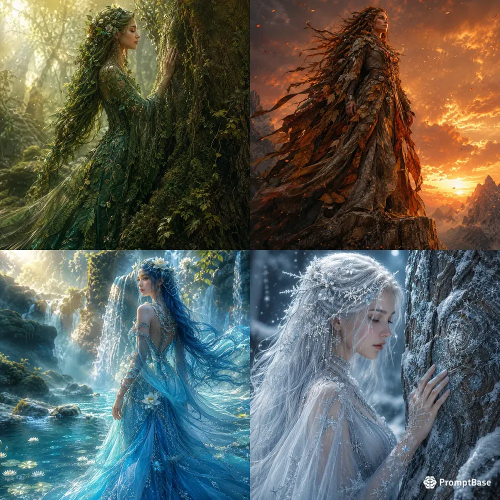 Mystical Forest Guardian Portraits
