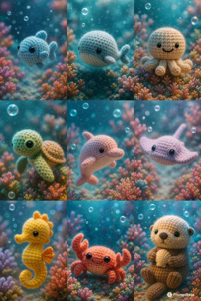 Magical Amigurumi Ocean Worlds