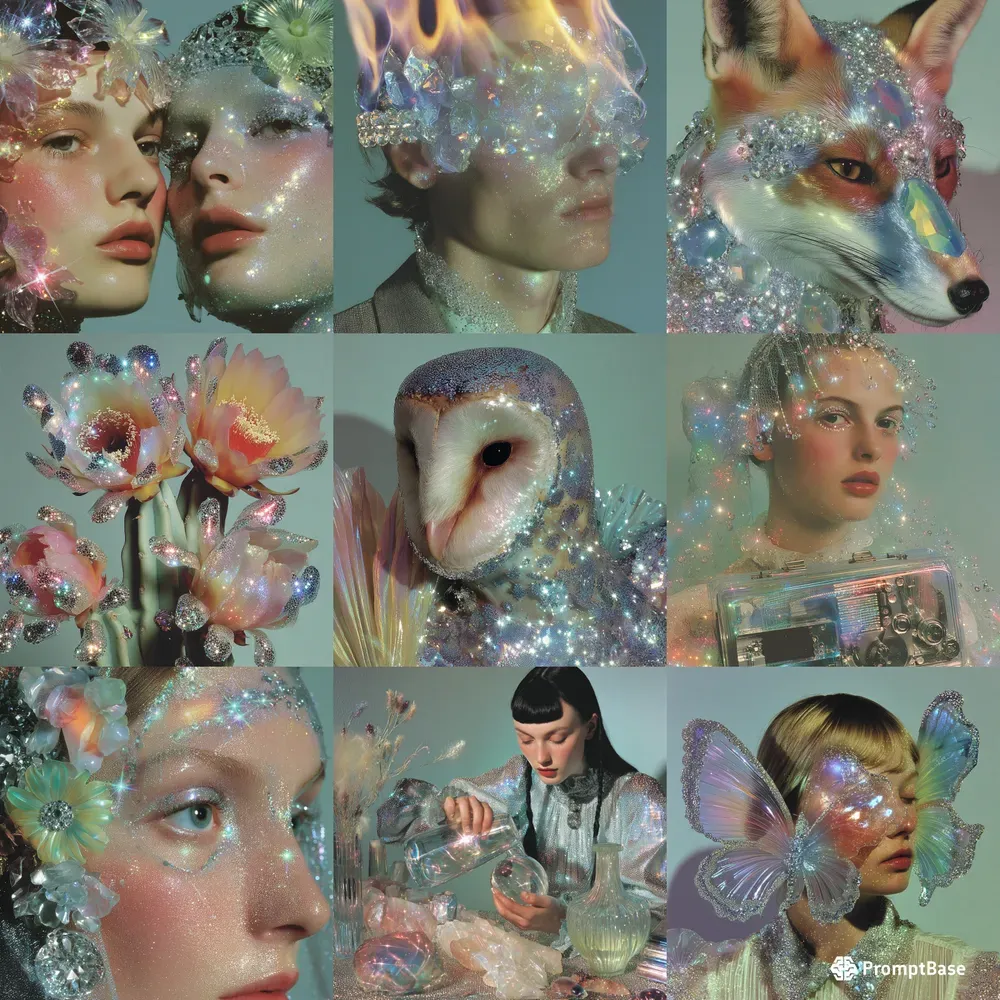 Glitter Prism Portrait Aesthetics