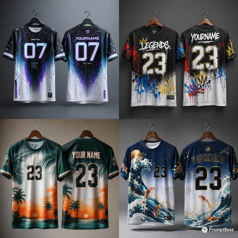 Custom Sports Tshirt Mockup Design Kits