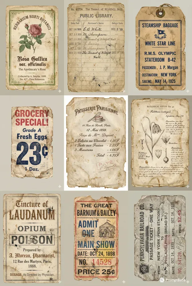 Vintage Ephemera Scan Generators