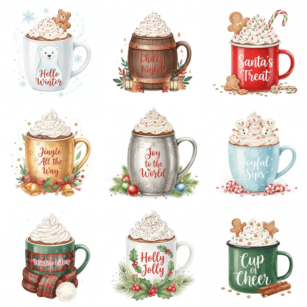Winter In Mug Clipart For Etsy Sellers