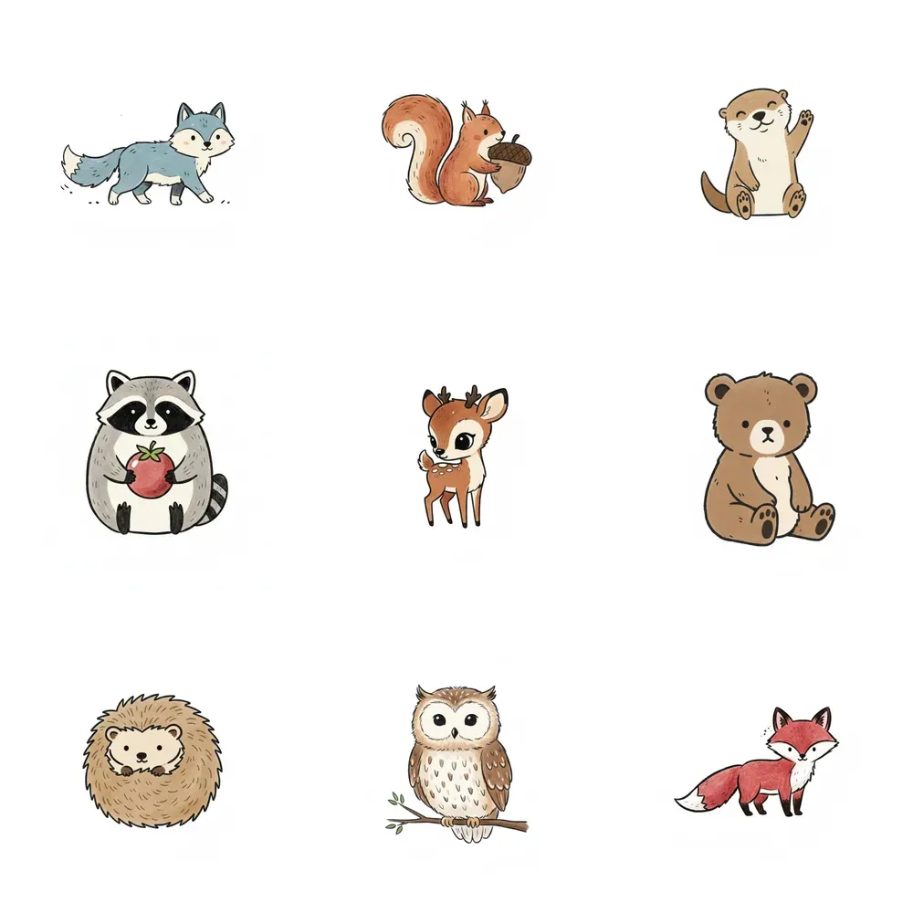 Handdrawn Animal Logo Packs