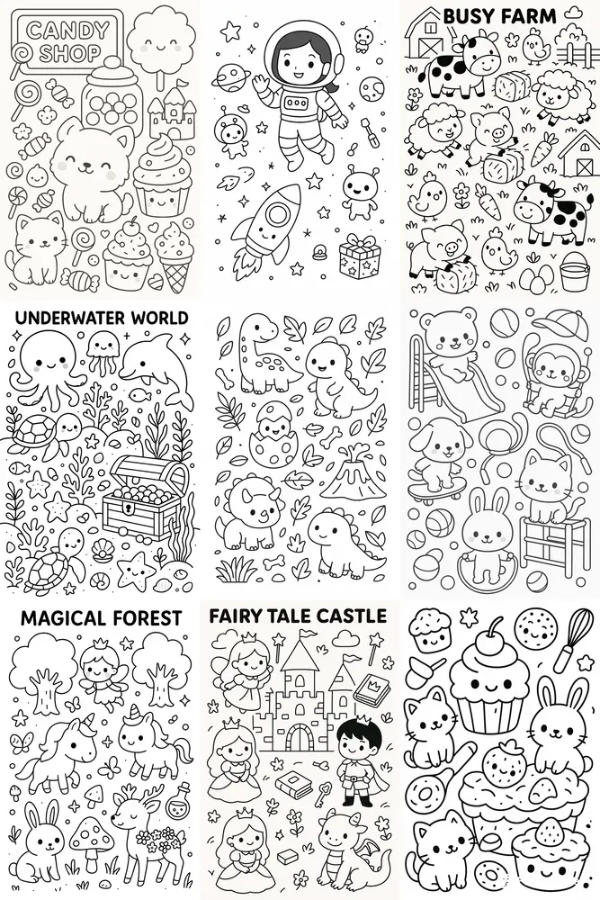Coloring Book Generators Find And Color