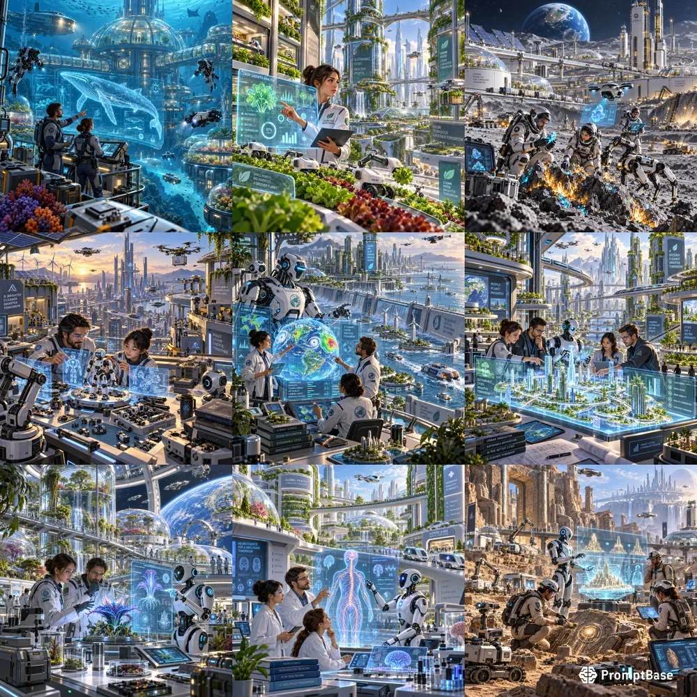 Futuristic Science Technology Concepts
