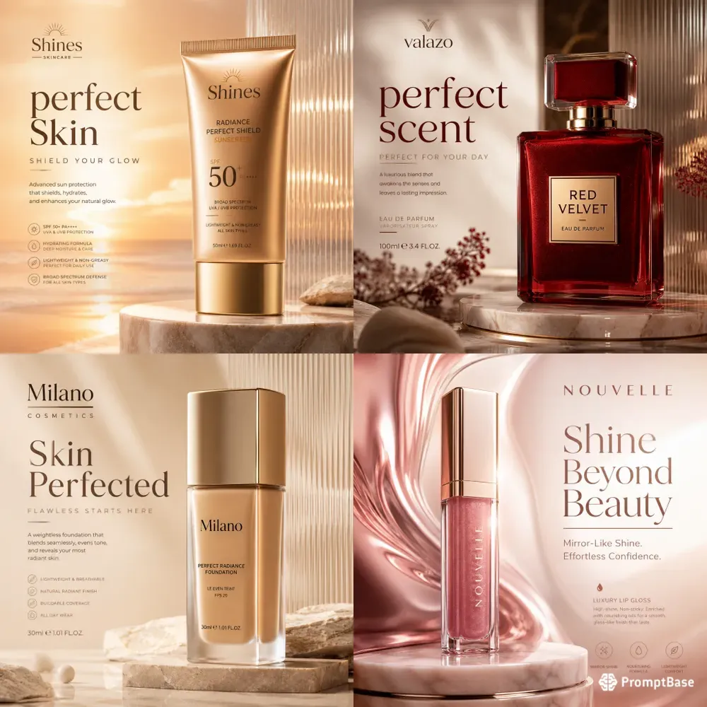Premium Luxury Cosmetic Advertisements