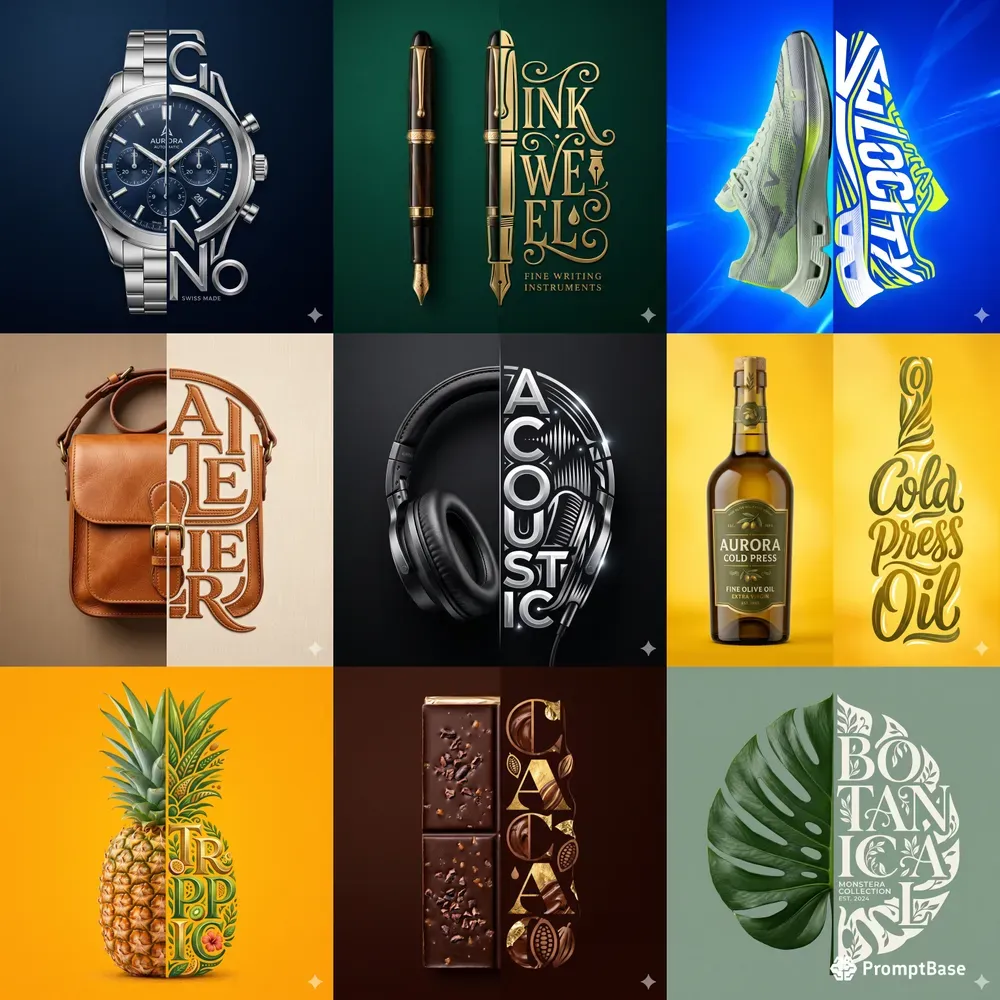 Premium Brand And Object Split Concepts