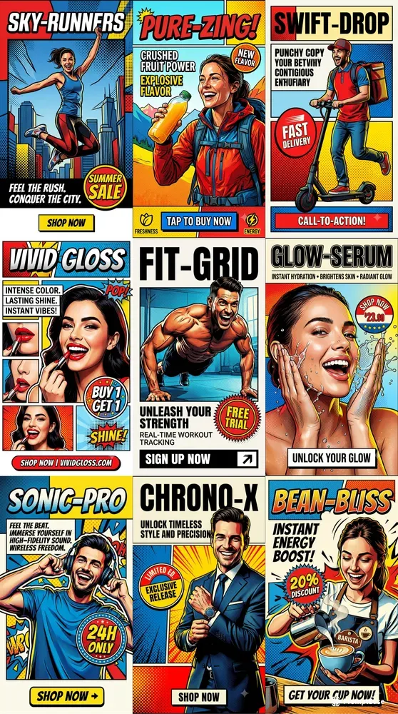 Social Media Video Ad Design Assets