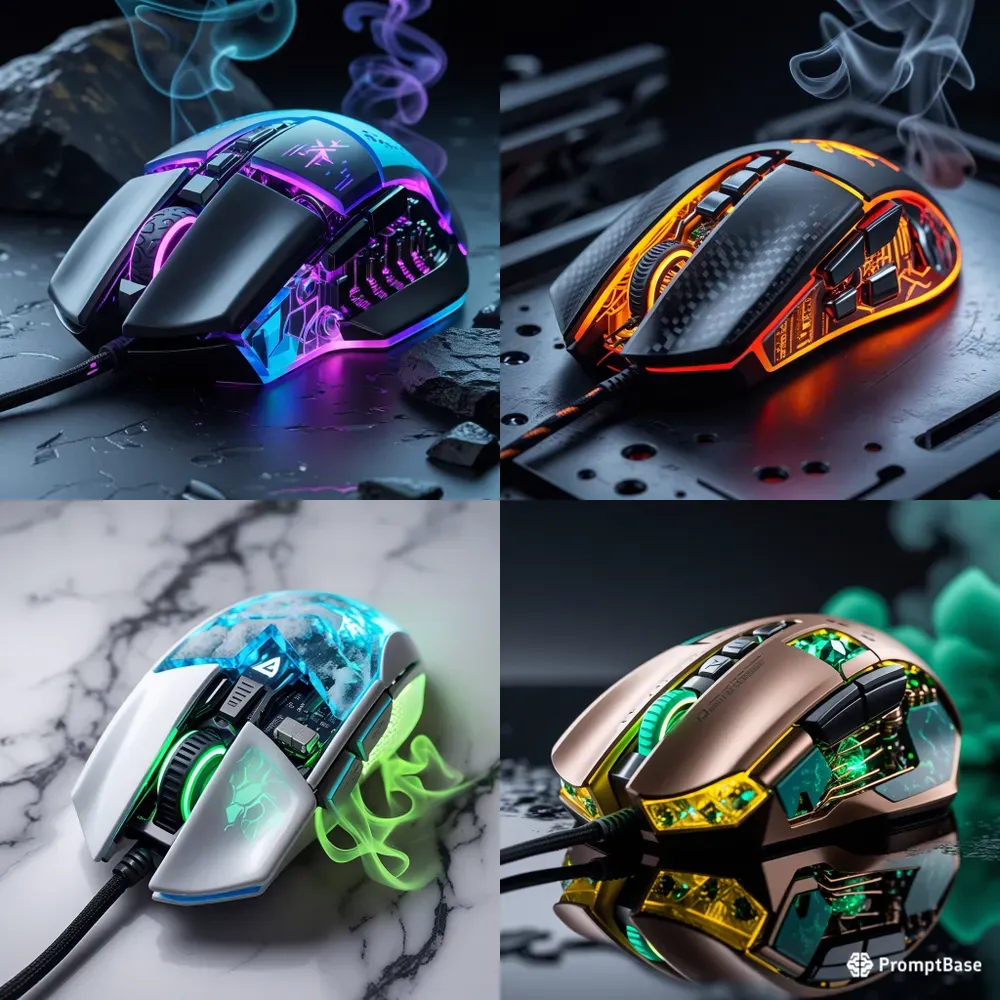 Cyberluxe Crystal Gaming Mice