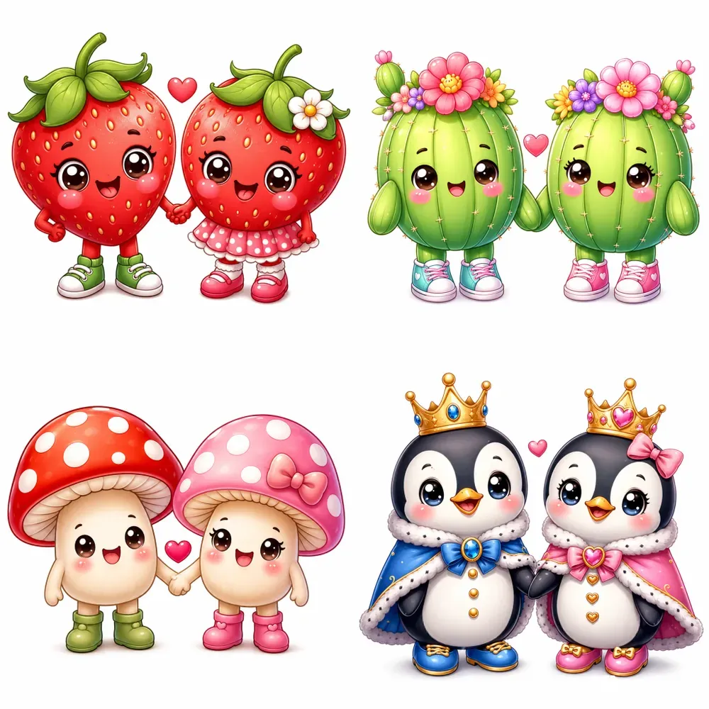 Cute Cartoon Couple Collections