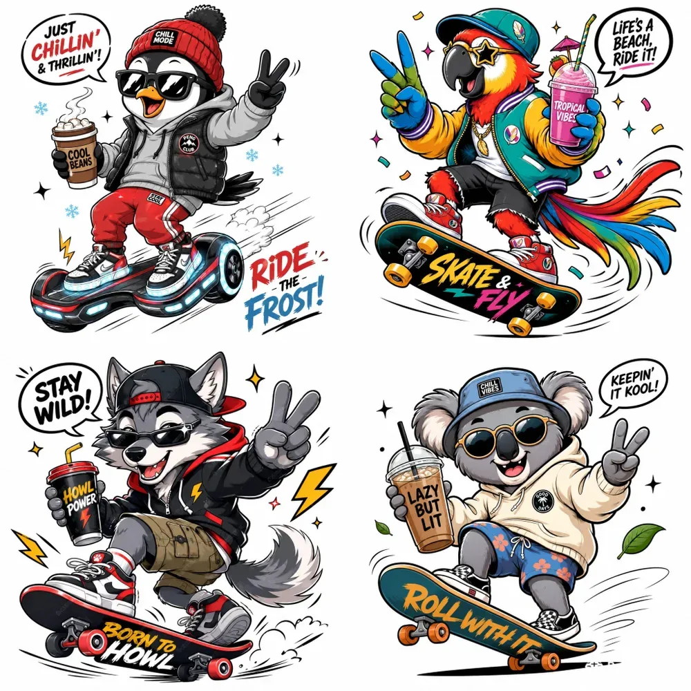 Cool Animal Mascot Skaters