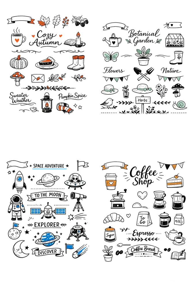 Bujo Planner Sticker Sheet Templates