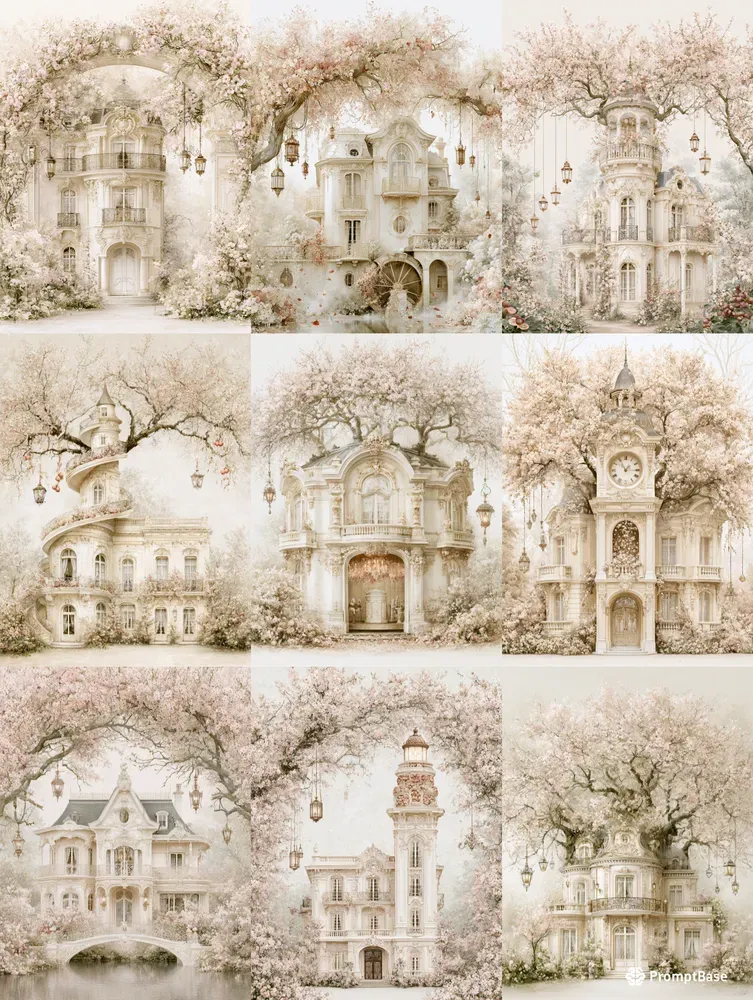 Garden Estates Cottage Clipart