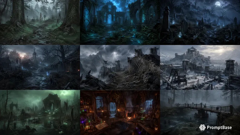 Slavic Dark Fantasy Environments