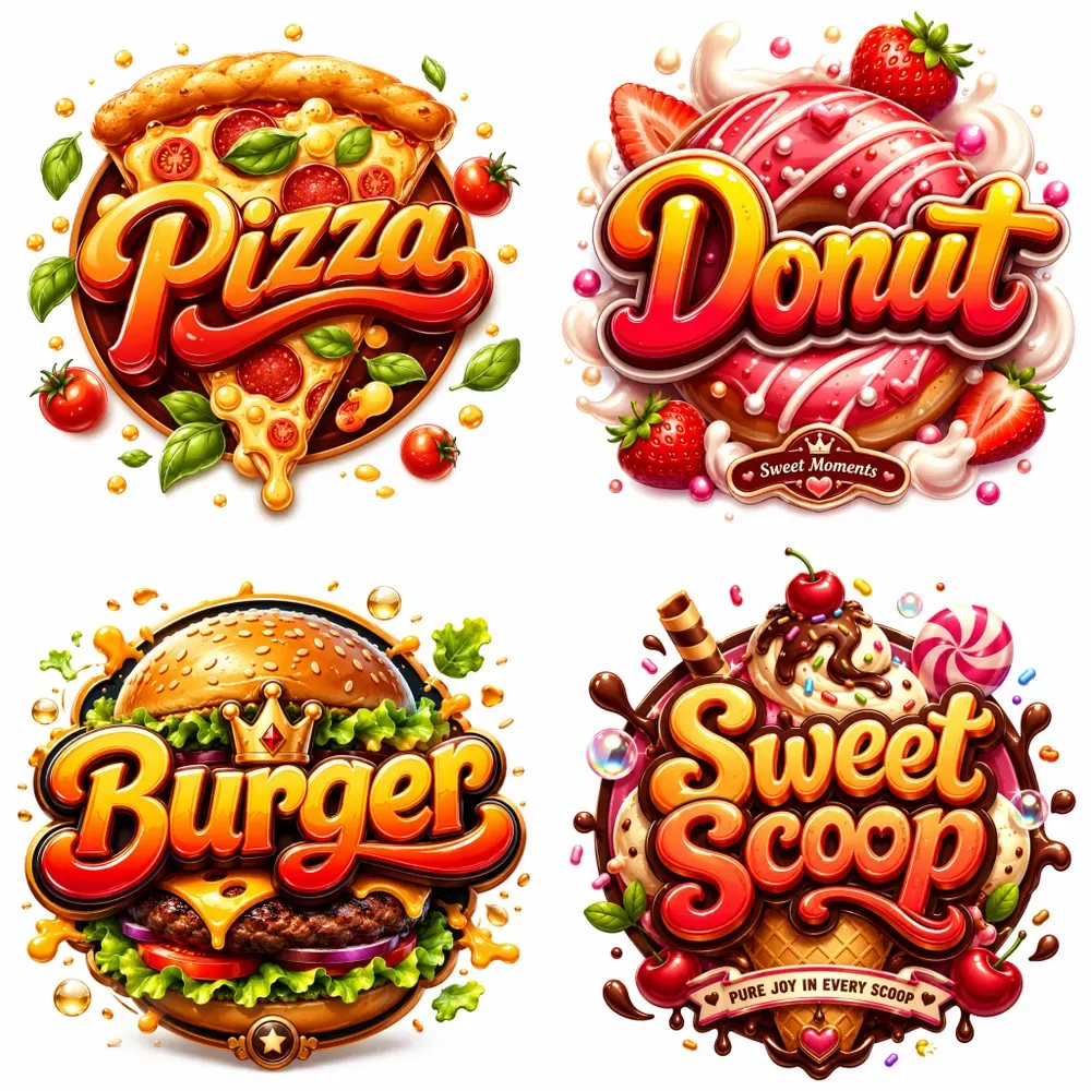 Fantasy Food Logos