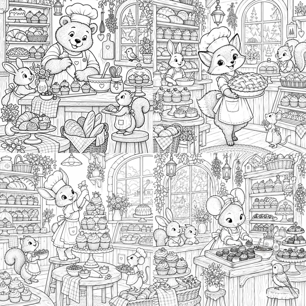 Whimsical Bakery Friends