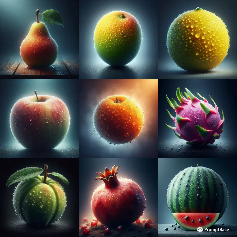 Realistic Fruit Photography
