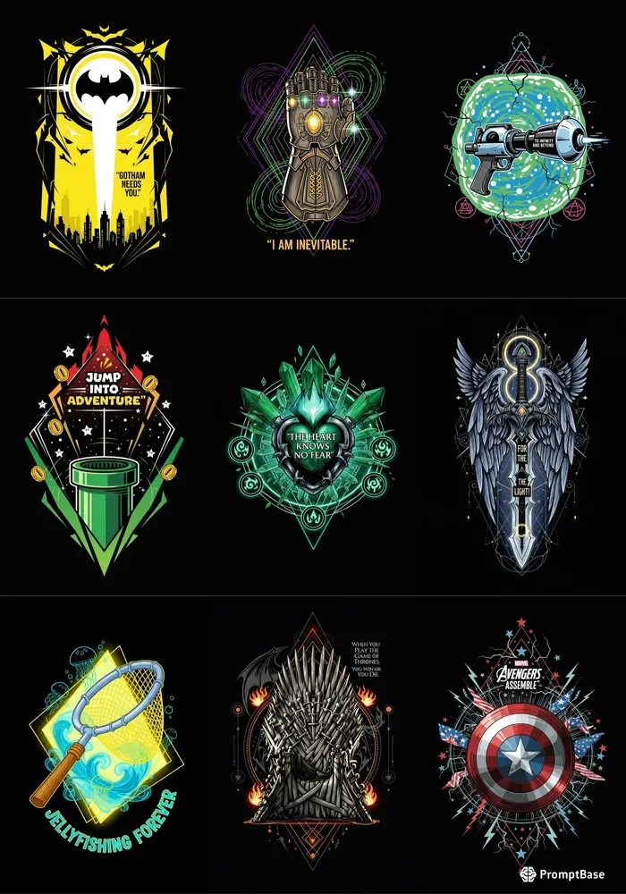 Epic Fandom Artifact Tshirt Prints