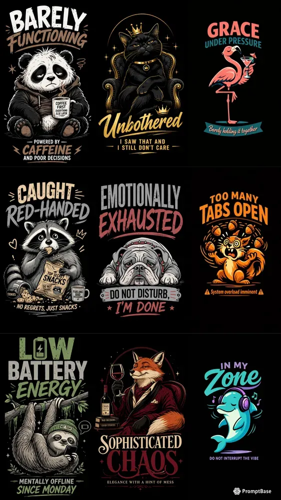 Highend Humorous Tshirt Designs