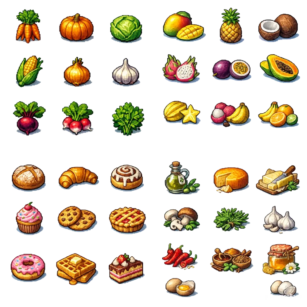 Retro Pixel Pantry Packs