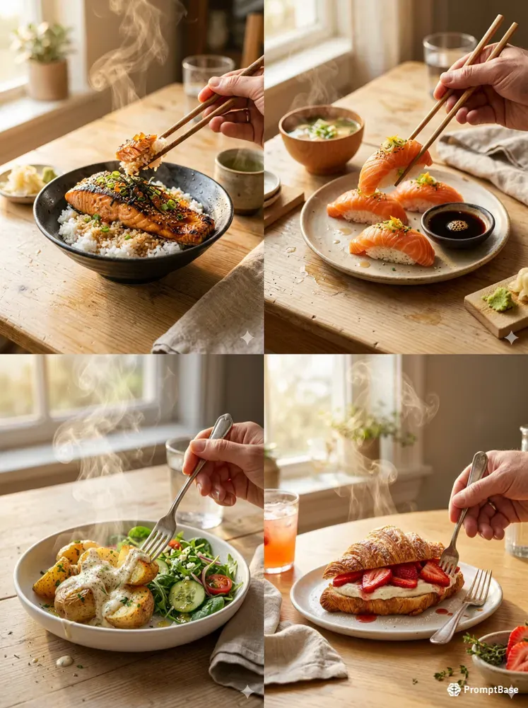 Ultrarealistic Gourmet Dishes