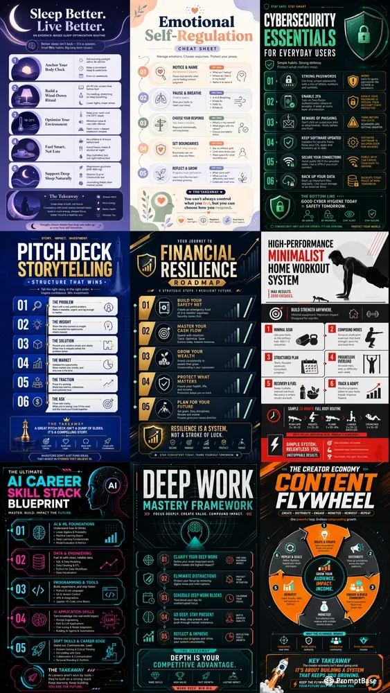 Cinematic Premium Infographic Posters