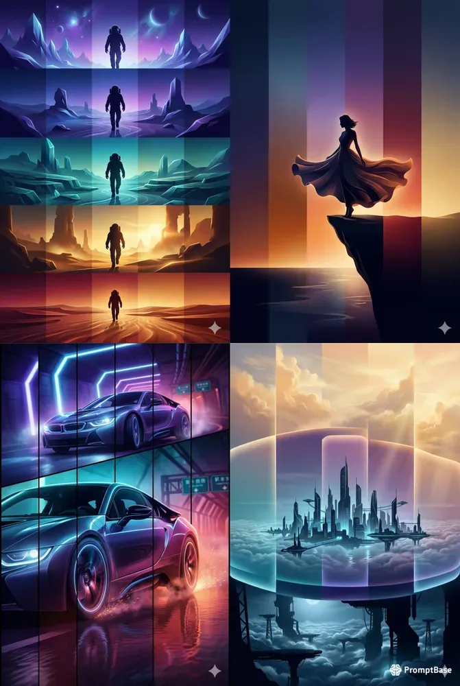 Cinematic Gradient Panels