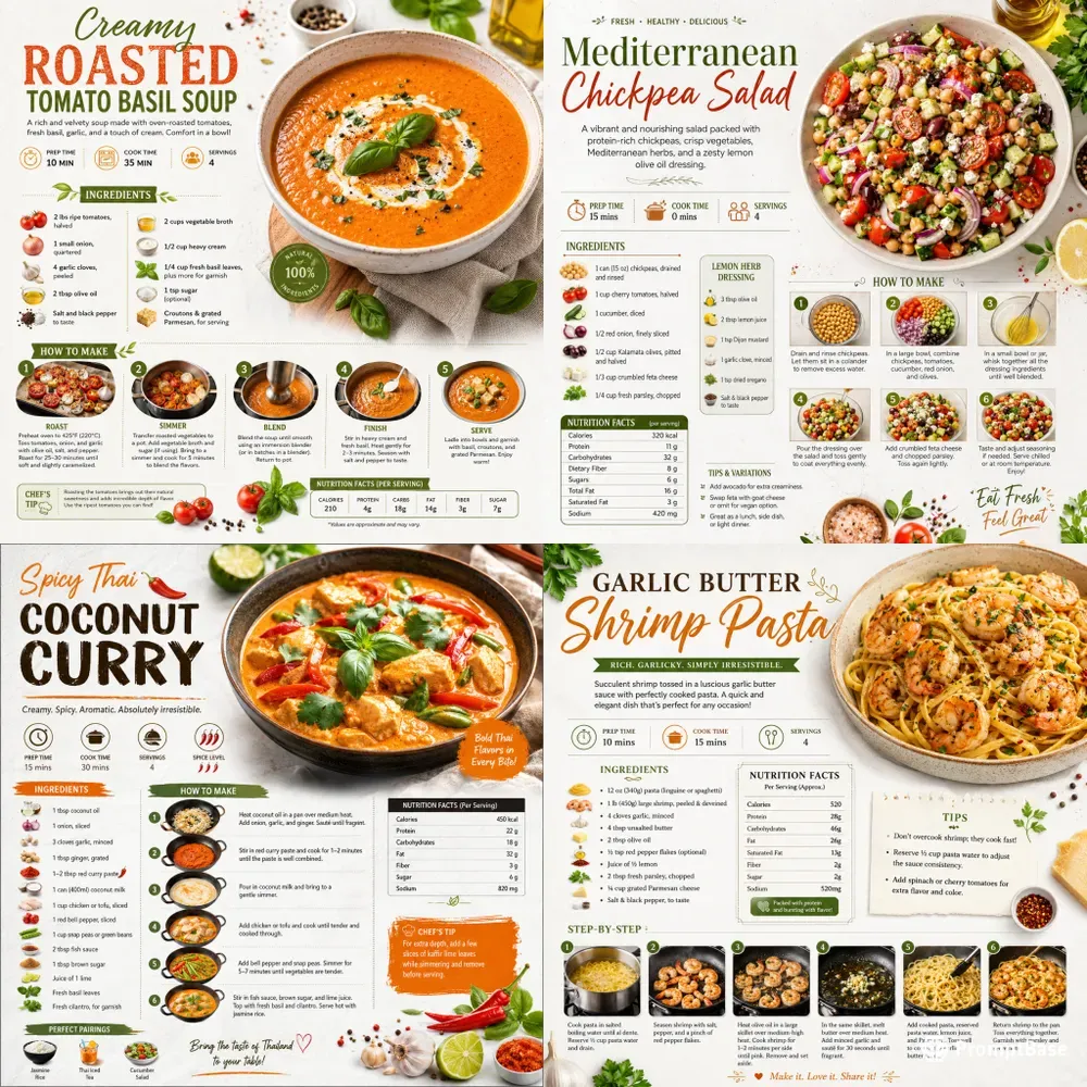 Recipe Infographic Collections
