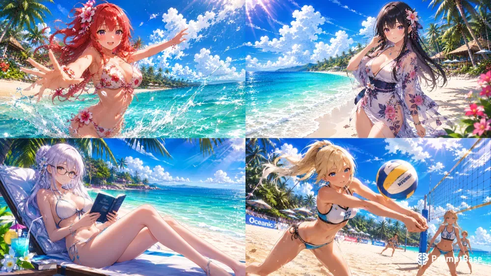 Anime Tropical Beach Girls Collections