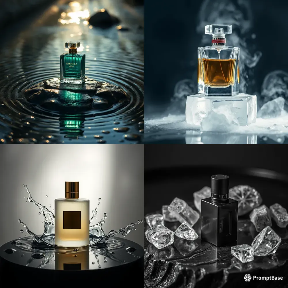 Commercial Luxury Perfume Nature Podiums