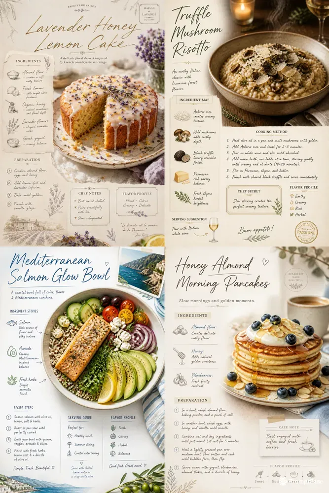 Luxury Recipe Card Creators