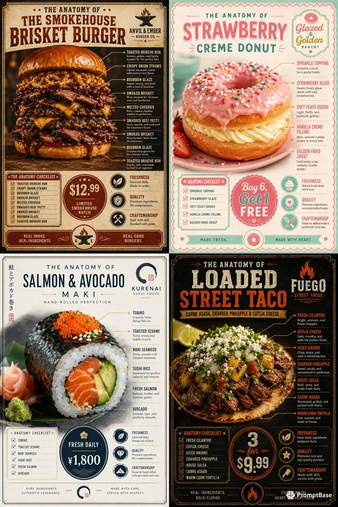 Food Anatomy Poster Generator