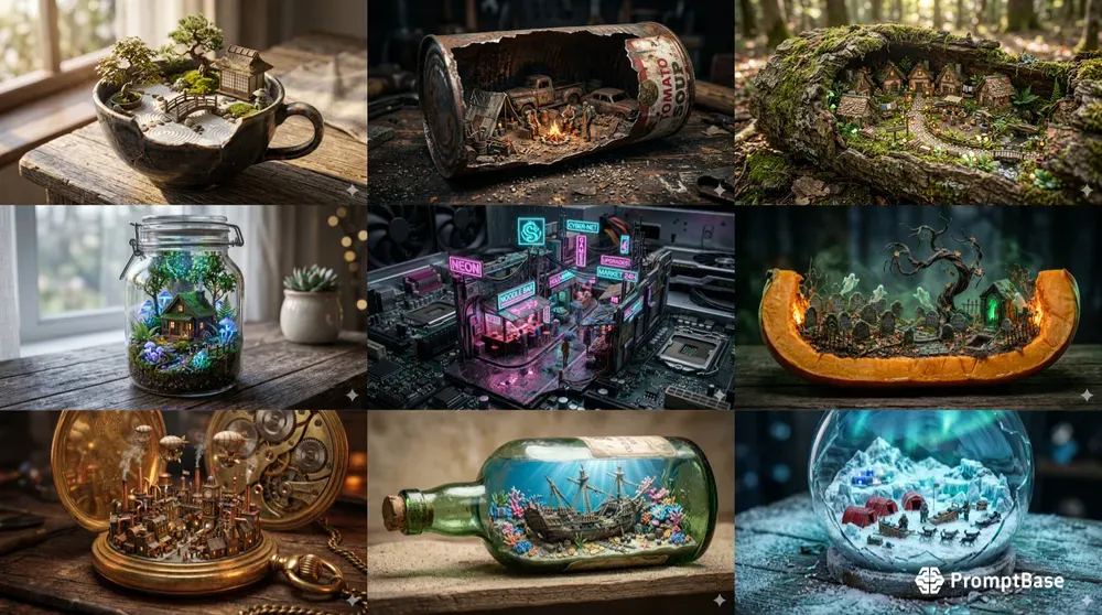 Hyperrealistic Miniature Dioramas