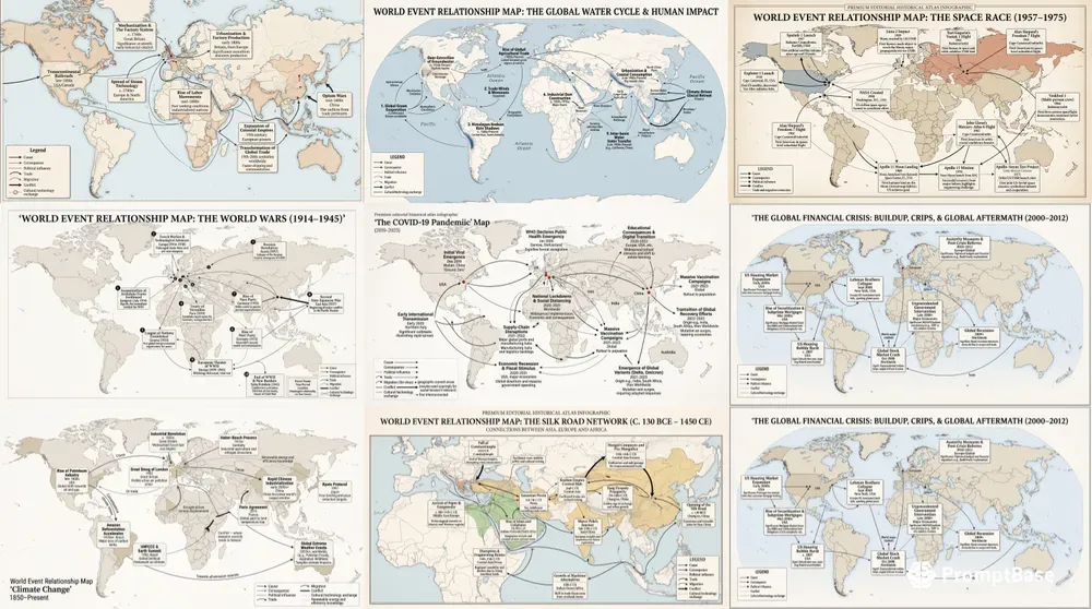 World Event Relationship Map Generator