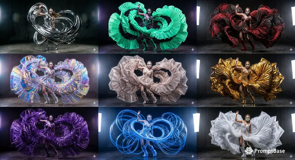 Avantgarde Kinetic Fashion Sculptures