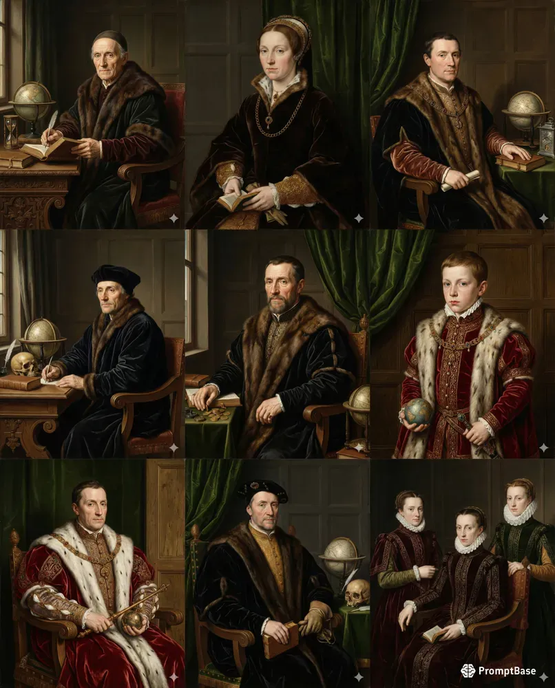 Holbein Renaissance Portrait Style