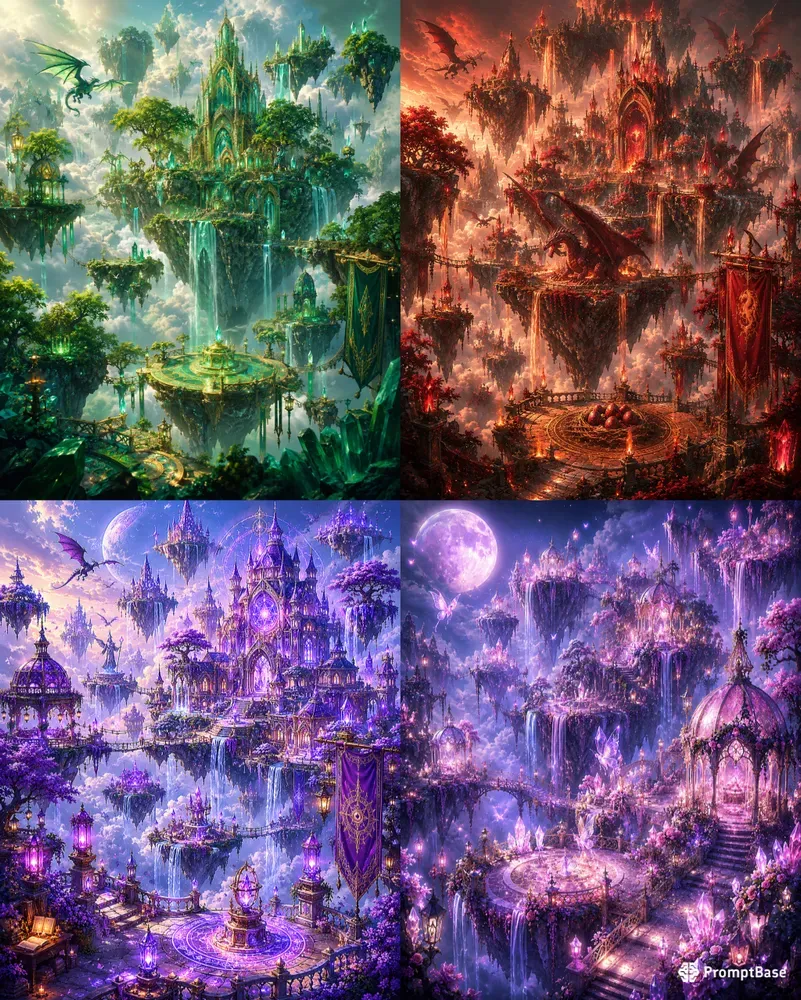 Floating Fantasy Islands
