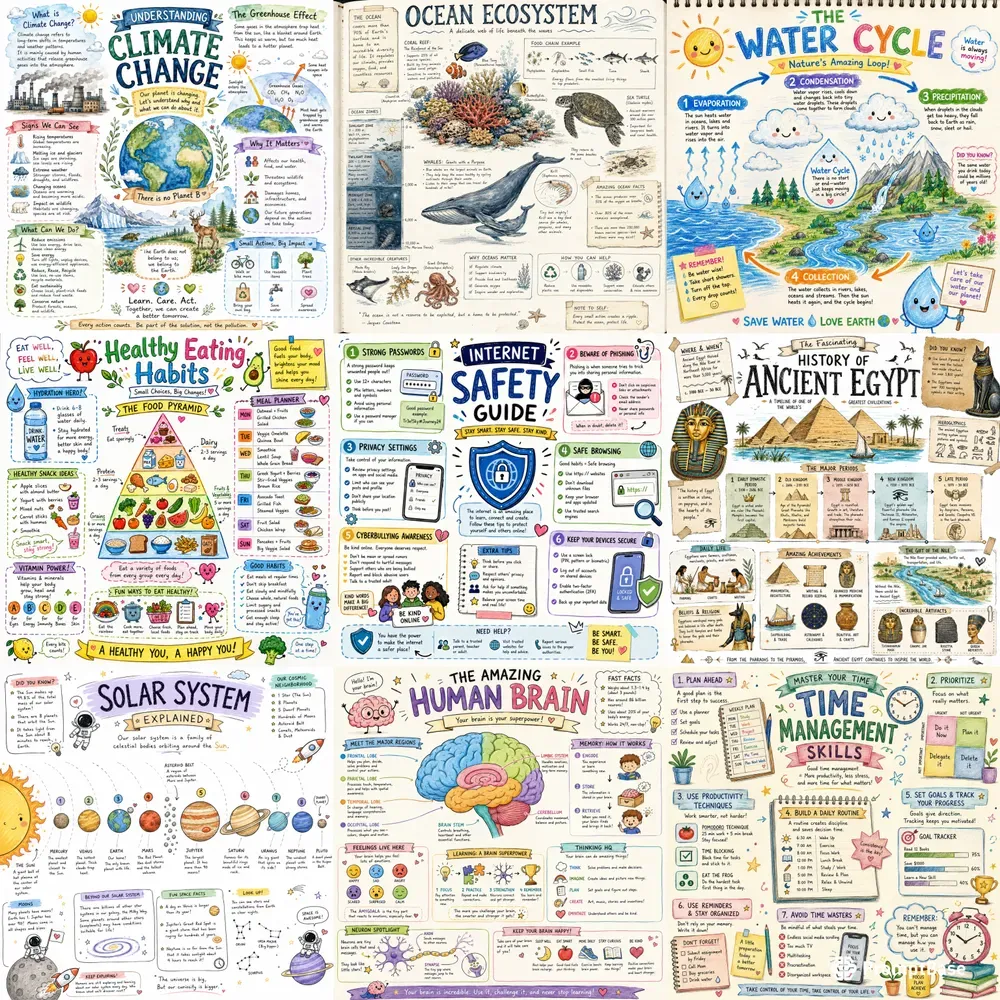 Whimsical Educational Infographics