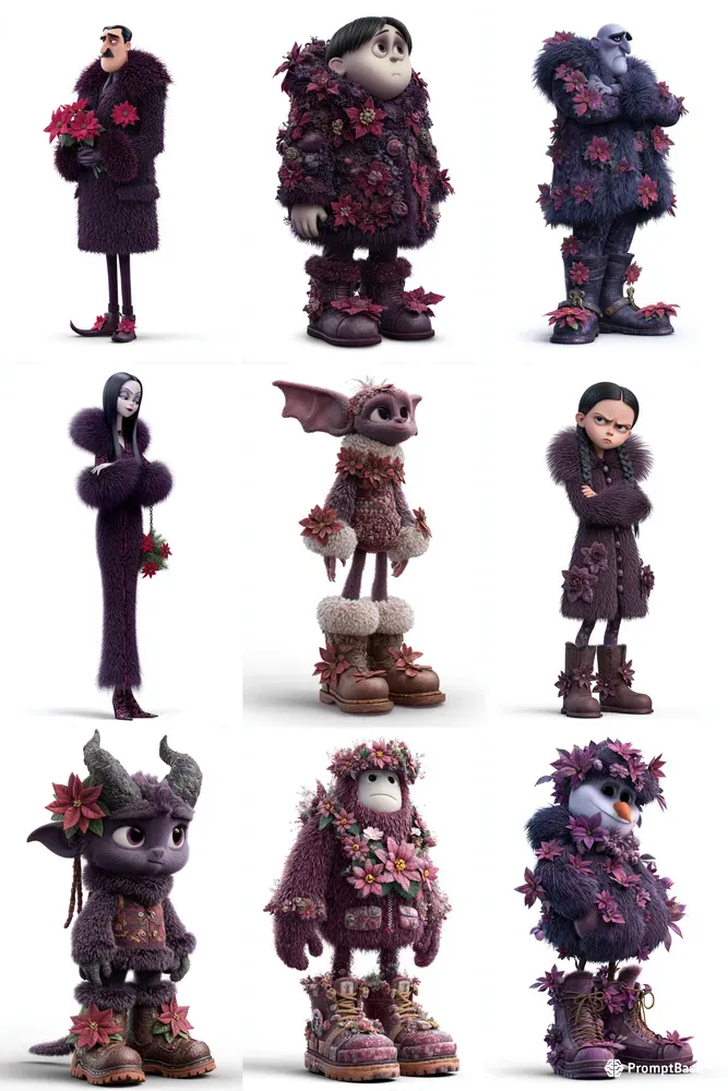 Addams Family And Spooky Friends
