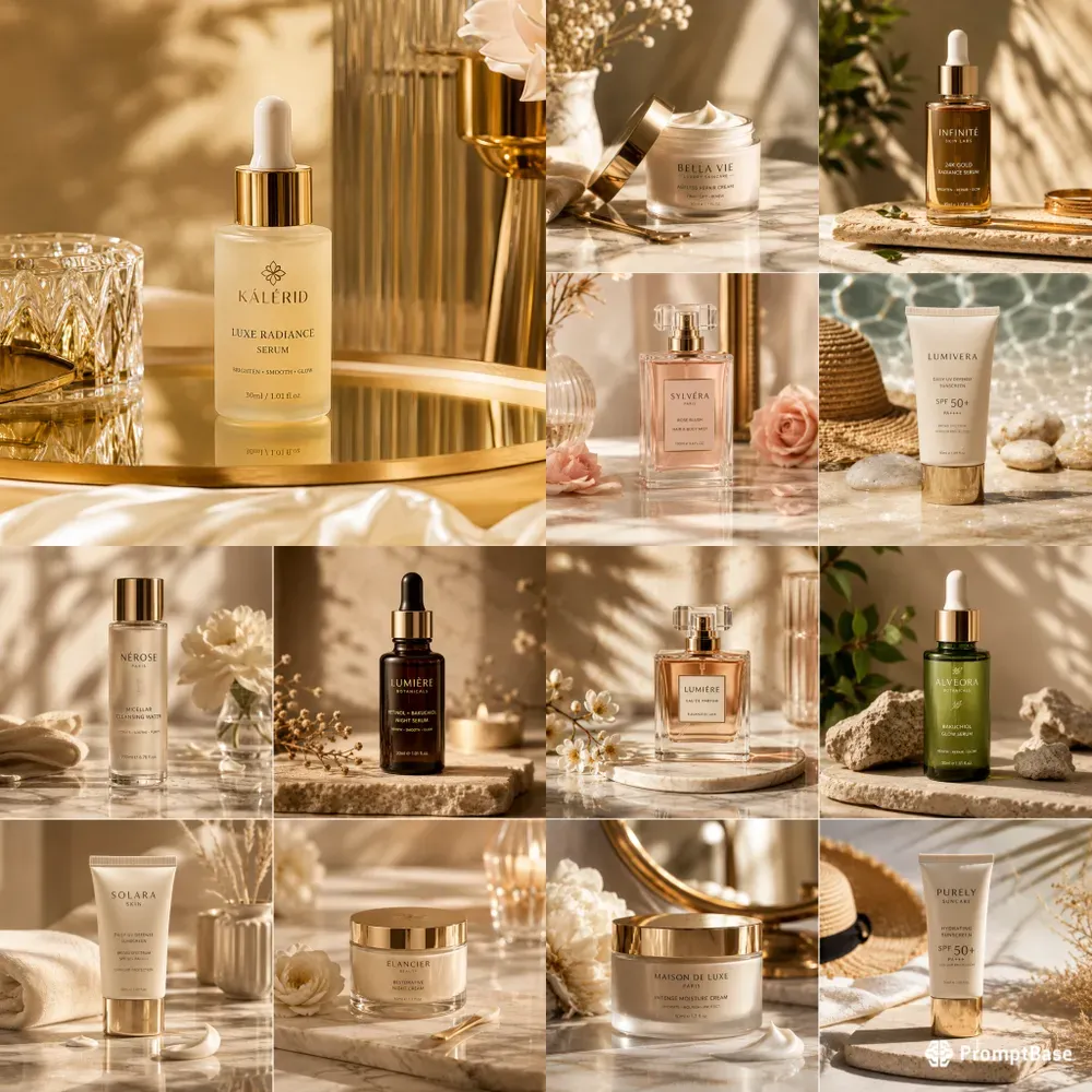 Luxury Skincare Product Photography