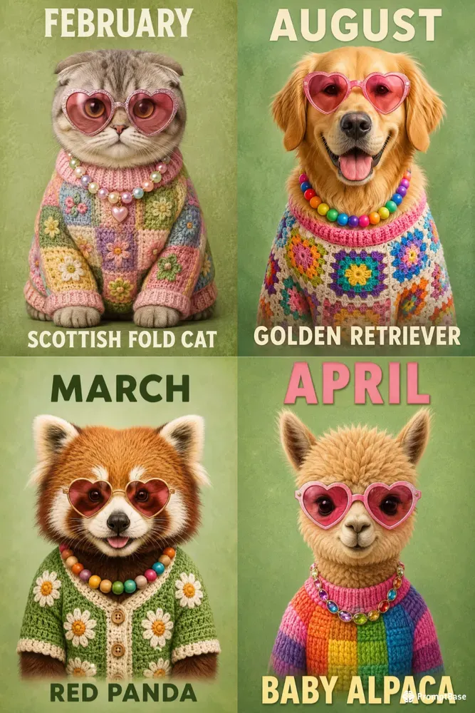 Birth Month Animal Portraits
