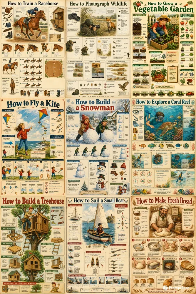 Vintage Educational Infographics