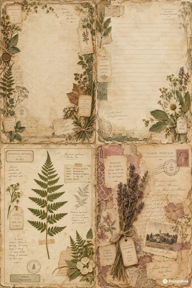 Botanical Junk Journal Studios