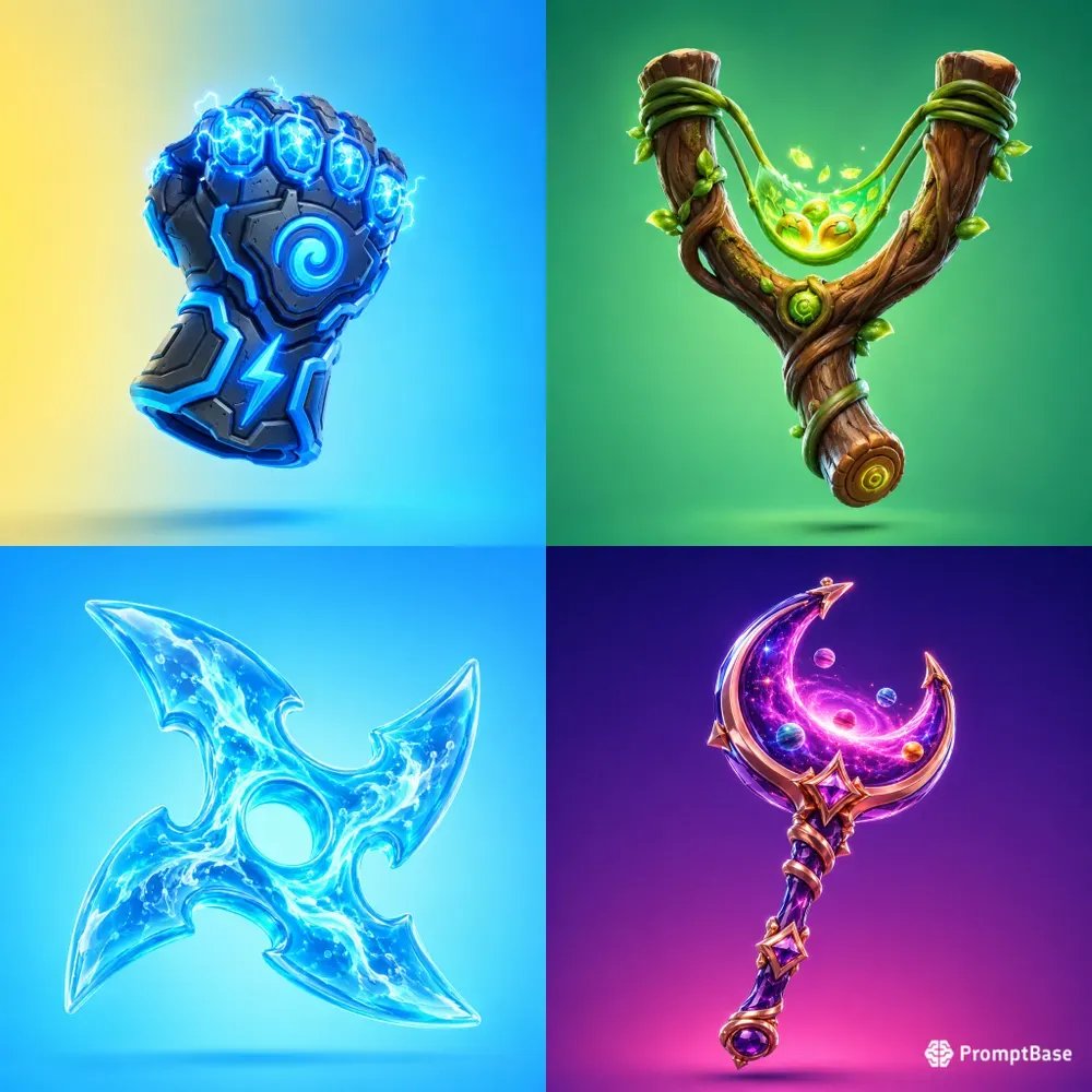 Pixar Style 3D RPG Weapons Packs