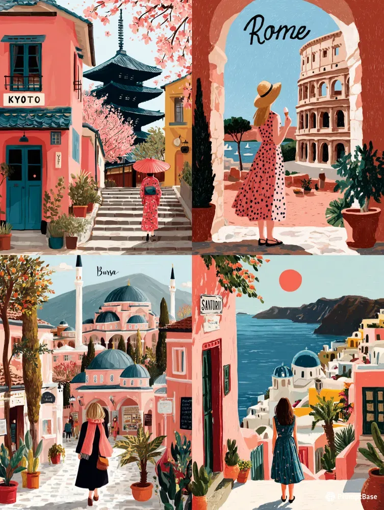 Aesthetic Travel Posters
