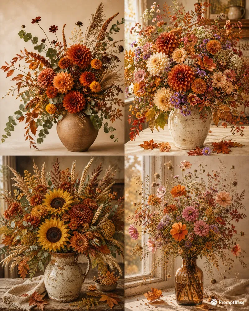 Autumn Botanical Arrangements