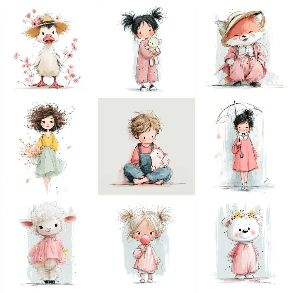 Spring Logo Designs For Sweet Characters