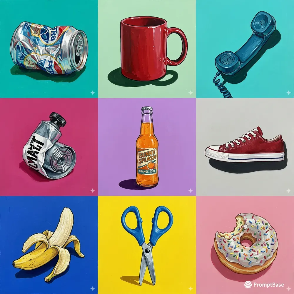 Pop Art Gouache Object Generator