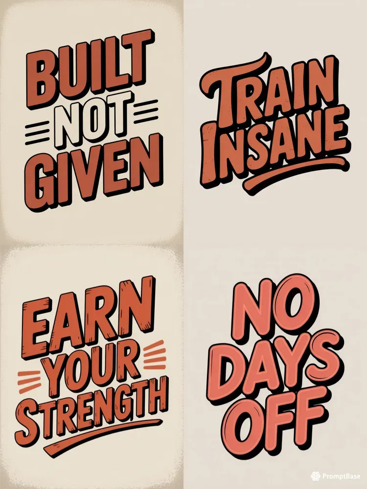 Retro Gym Quote Tee Designs
